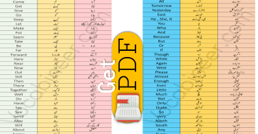 2000 English Words For Daily Use with Urdu and Hindi Meanings 