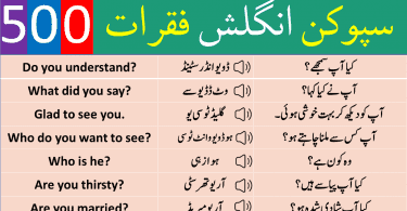 Short Phrases and Sentences of daily use with Urdu Translation contains most common useful short phrases of daily with translation and pronunciation for spoken English with PDF lesson. Short Phrases in Urdu.