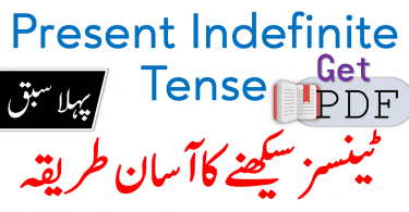 Present Indefinite Tense in Urdu with Examples PDF