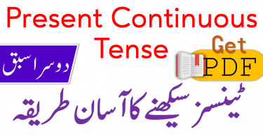 Present Continuous Tense in Urdu with Examples PDF