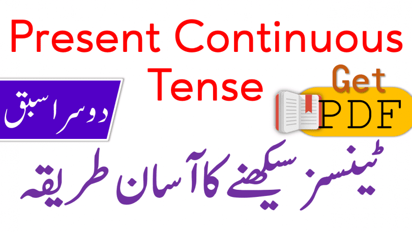 Present Continuous Tense in Urdu with Examples PDF