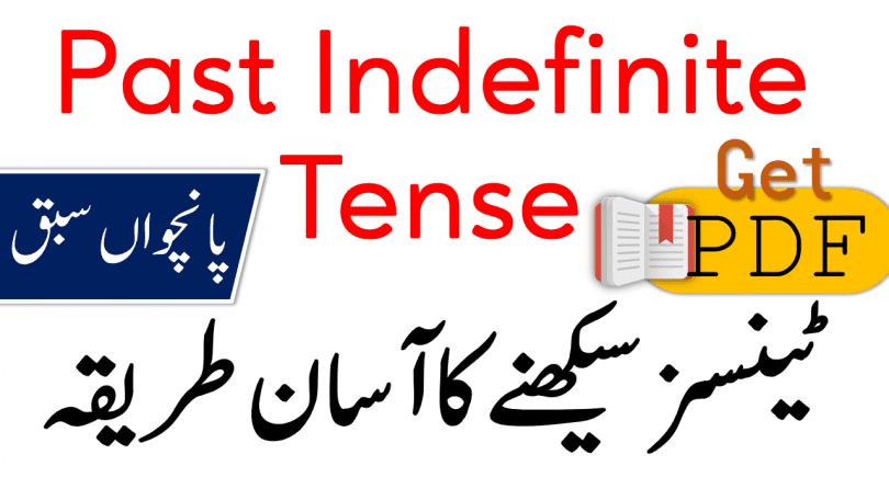 Past Indefinite Tense in Urdu with Examples PDF