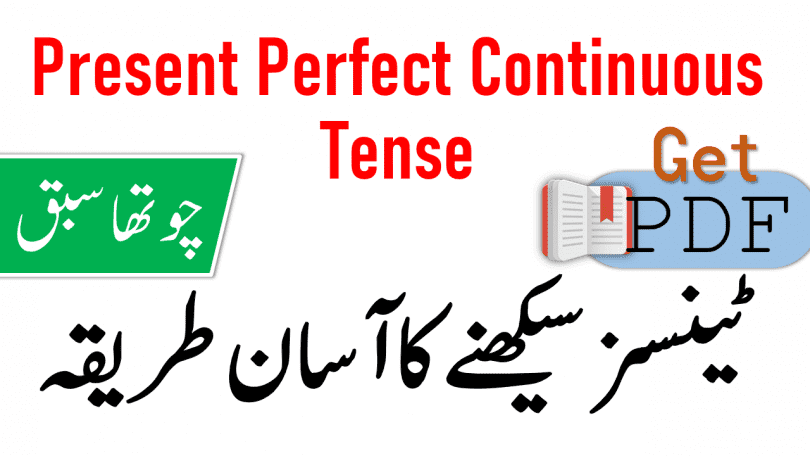 Present Perfect Continuous Tense in Urdu with Examples PDF