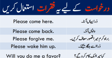 Sentences for Request with Urdu or Hindi Translation learn some useful English sentences for requesting someone with Urdu and Hindi translation