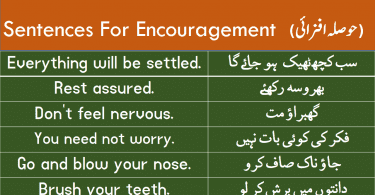 Sentences For Encouragement with Urdu or Hindi Translation learn useful English sentences for encouraging someone with Urdu and Hindi translation for improving your English speaking skills.