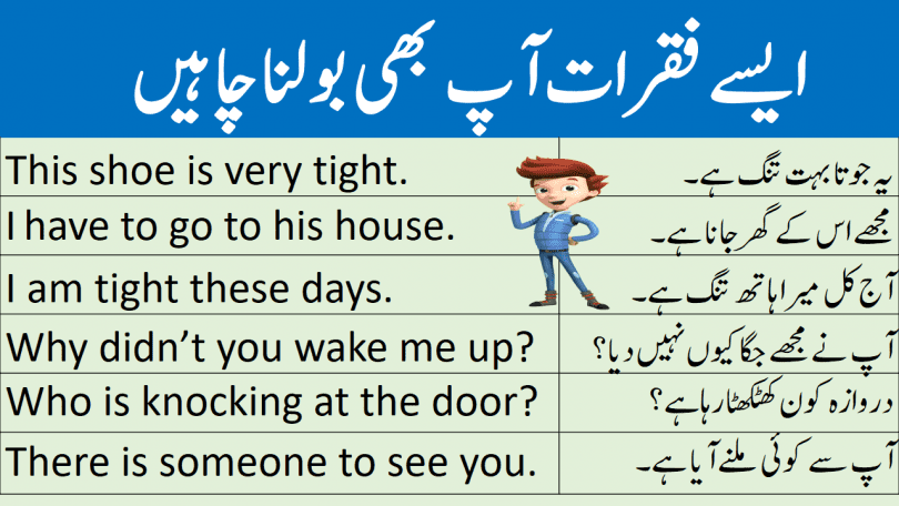 Formal Conversation Sentences with Urdu Translation learn common English sentences used in daily life with Urdu and Hindi translation for speaking English everywhere