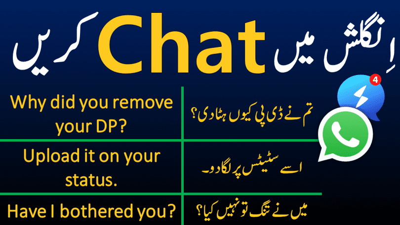 Chatting Sentences in Urdu and Hindi for Daily Use for speaking practice in urdu translation