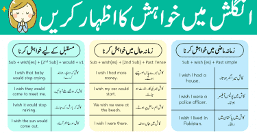 How to Express Wishes in English Explained in Urdu