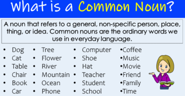 Common Noun Definition and Examples