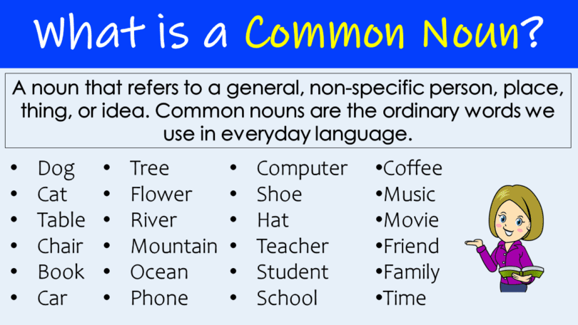 Common Noun Definition and Examples