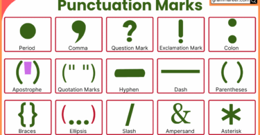 Punctuation Marks in English with Examples