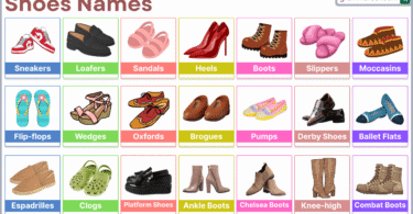 Shoe Names: Types of Shoes in English with Pictures