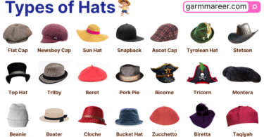Types of Hats styles in English with pictures