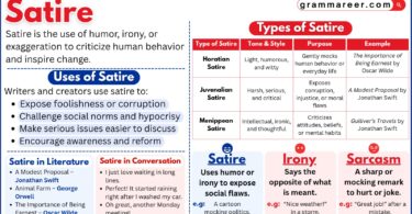 Meaning and definition of satire