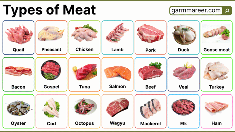 50 Types of Meat with Names and Pictures