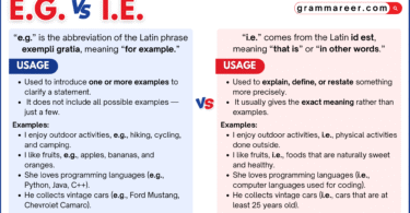 i.e. vs e.g. explained